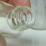 479 - Set of 6 Vintage Clear Glass Cork Screw Top Collectible Decorative Bottles Image 10