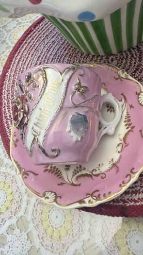 Cup and Saucer Forget Me Not