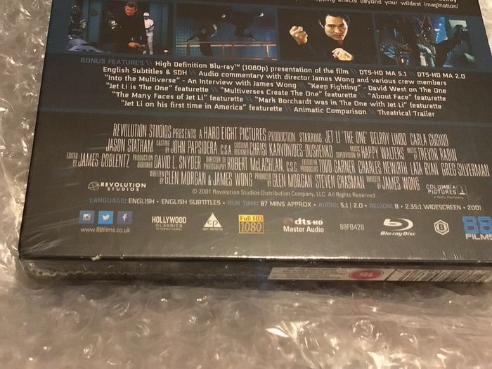 The One-Jet Li Limited Edition 2000 Copys Steelbook +Slipbox