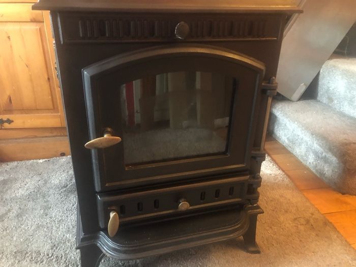 log burning stove