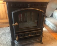log burning stove