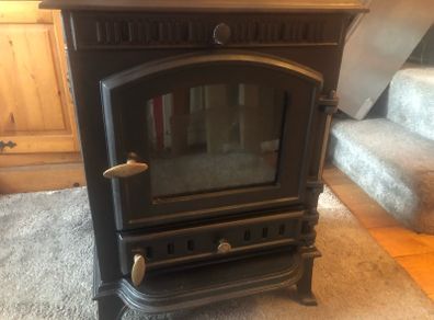 log burning stove