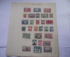 A collection of stamps from Northern Rhodesia, Southern Rhodesia, Rhodesia, South Africa and Nyasaland on loose pages