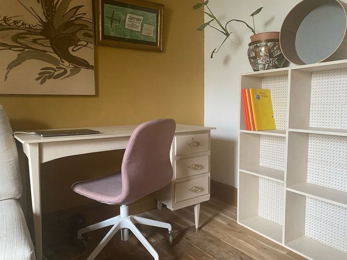 Beautiful Midcentury white desk