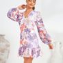 Forever Unique Lilac Floral Lined Lace mini DEBS dress with dropped waist Size UK12 EU40 RRP 109 euro BRAND NEW SALE Image 5