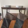 Marble Christmas stocking holders, pair Image 3