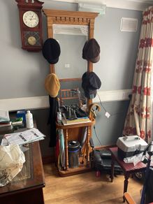 Antique hall stand with mirrors