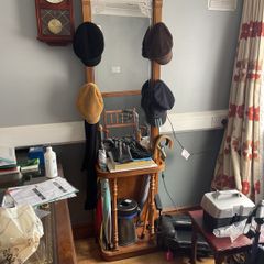 Antique hall stand with mirrors