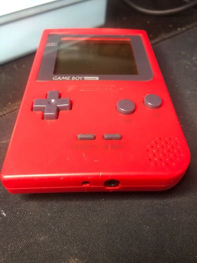 Retro Heaven - Lovely Condition Original RED Nintendo Gameboy Pocket - optional flash cart - #392