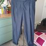 Cos Navy Trousers Size Uk 6 Image 2