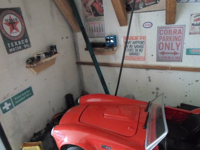 Model Car Garage Ford AC Cobra Red Unique Gift