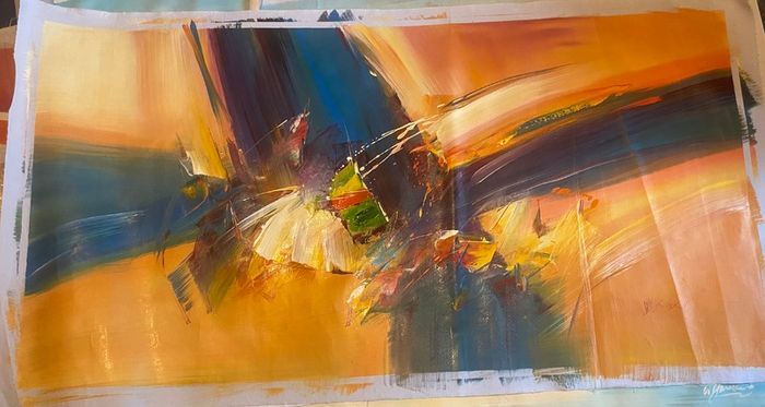 Large Hand Painted Oil on Canvas - Modern Abstract Impressionism
