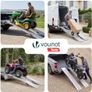 Folding Loading Ramps 180cm Heavy Duty Pair 400kg Capacity, Non-Slip Surface, Portable Foldable Design for Motorcycle, Mobility Scooters, Lawn Mower, Quad, and ATV Image 4