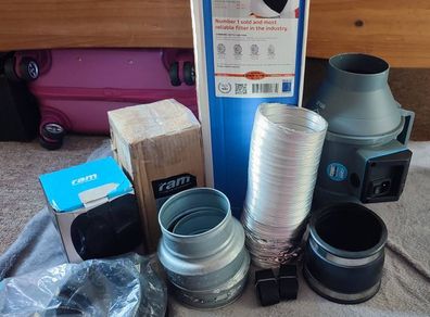 Complete Grow Tent Ventilation Kit  RAM / Can Lite 100mm
