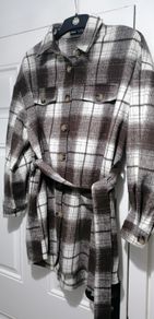 check shirt Also could be worn as a light sacket size suit 14    small on lable  big fitting