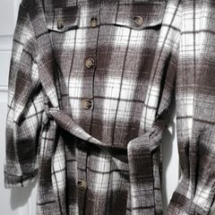 check shirt Also could be worn as a light sacket size suit 14    small on lable  big fitting