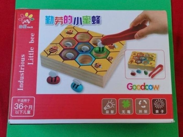 New Wooden Bees Fine Motor Skills