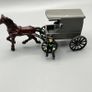 Vintage Cast Iron Metal Amish Driver on Horse Drawn Carriage Buggy Wagon Image 8