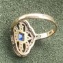 Ring Gold Sapphire Diamond Ring Image 6