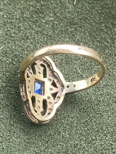 Ring Gold Sapphire Diamond Ring