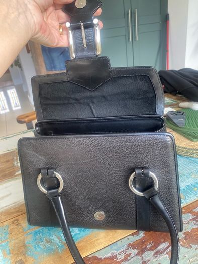 Vintage Chesneau Black Leather Bag