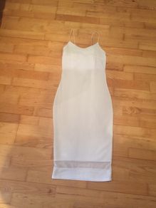 White fitted Dress