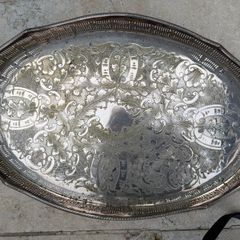 Silver Plated Tray & other Silver Collectables