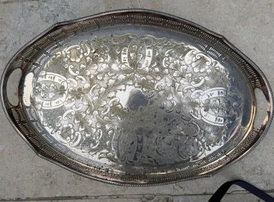 Silver Plated Tray & other Silver Collectables