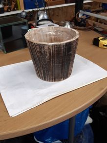 Flower pot wooden