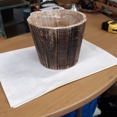 Flower pot wooden