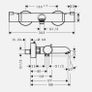 Hansgrohe Wall Mounted Thermostat Shower/Bath Filler tap Image 2