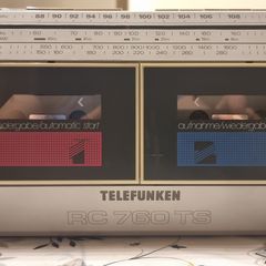 From 1989 Telefunken BASS BOOSTER Stereo-Radio-Recorder RC760TS.