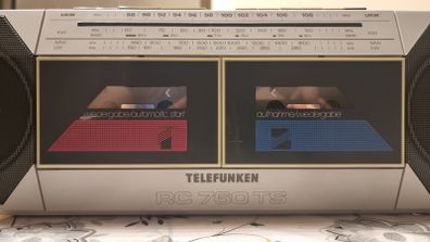 From 1989 Telefunken BASS BOOSTER Stereo-Radio-Recorder RC760TS.