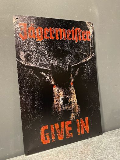 Jagermeister Tin Metal sign