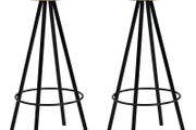 Bar Chairs 2 pcs Solid Mango Wood