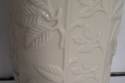 New cream vase with leaves design