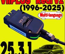 HEX V2 For VAG 1996-2025 Update Unlimits VINs Real V2 Vagcom 25.3.1  Hardware Usb Interface Diagnostic Coding