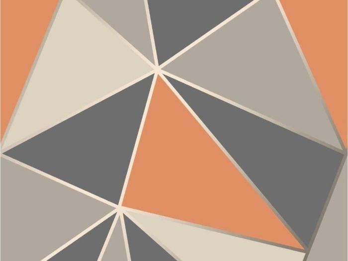 Apex Geo Sidewall Wallpaper, Aqua/navy Multiple Colours Available, See Photos (free Postage)