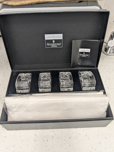 Waterfod crystal by John Rocha napkin holders