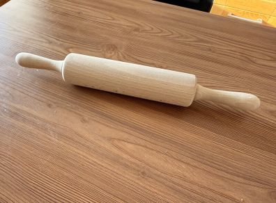 Wooden Rolling Pin with Handles