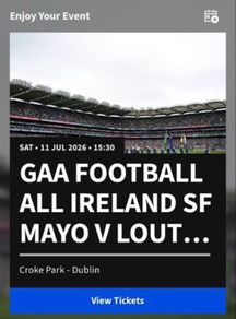 Mayo v Louth Hill Ticket