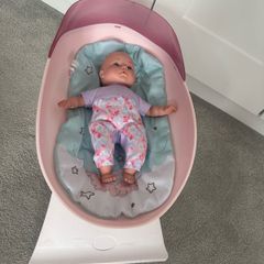 Toy baby cradle doll play girl