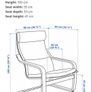 IKEA arm chair (LEATHER cover) and footrest Image 7
