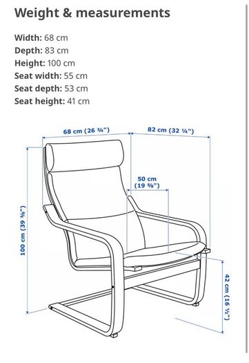 IKEA arm chair (LEATHER cover) and footrest