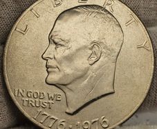 USA United States 1776-1976 Eisenhower 1 Ike Dollar Apollo 11 Moon  Landing