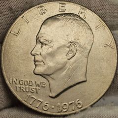 USA United States 1776-1976 Eisenhower 1 Ike Dollar Apollo 11 Moon  Landing