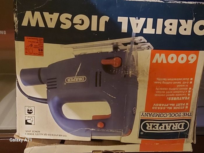 Draper 600W Orbital Jigsaw Model PT680V in excellent condition