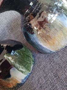 Rossa pottery bespoke studio chalice shaped containers