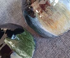 Rossa pottery bespoke studio chalice shaped containers