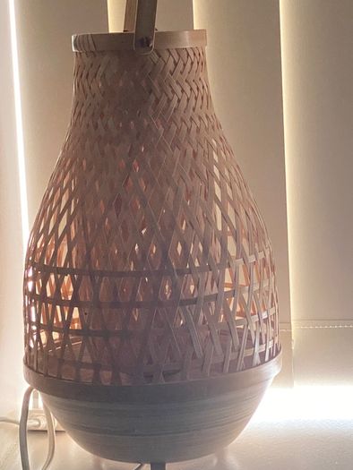 IKEA MISTERHULT rattan bamboo table Lamp
